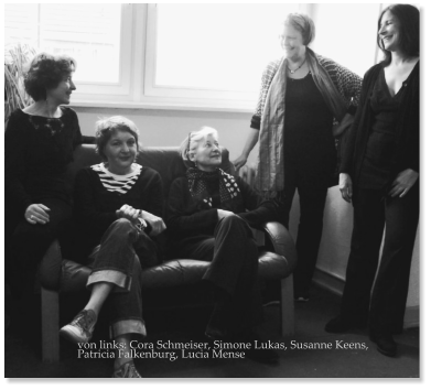 von links: Cora Schmeiser, Simone Lukas, Susanne Keens, Patricia Falkenburg, Lucia Mense