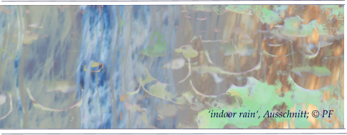 ‘indoor rain‘, Ausschnitt; © PF